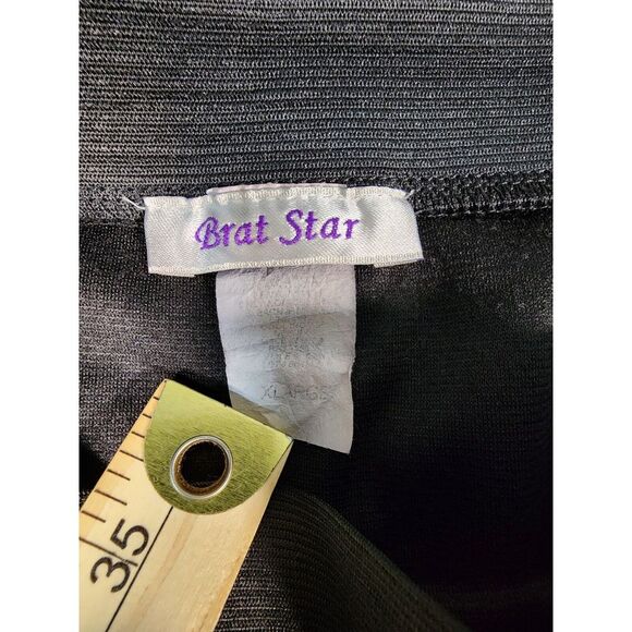 Brat Star Skirt Black‎ Juniors Womens XL Casual Party - Picture 3 of 6